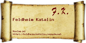 Feldheim Katalin névjegykártya